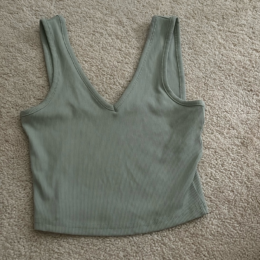 sage green xs shein tank top